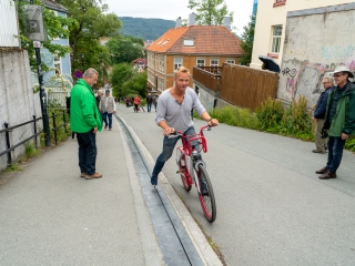 Tag 9, Trondheim, Fahrradaufzug